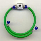 Venetian Glass Wrap Bracelet, Green
